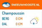 Sneeuwhoogte Champoussin